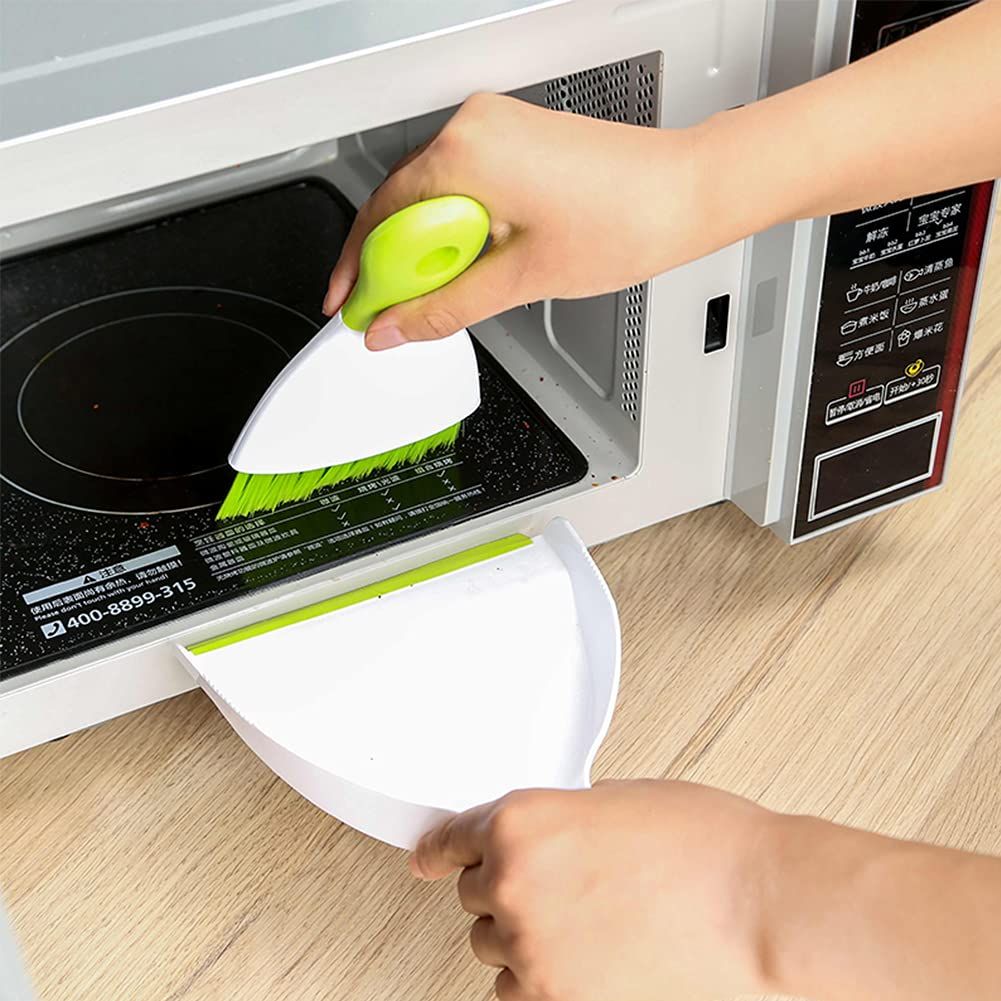 Dust pan Broom Brush Dustpan - Small Broom and Dustpan Set, Mini Broom and Dustpan, Small Dustpan and Brush Set for Home (Green) — image 3