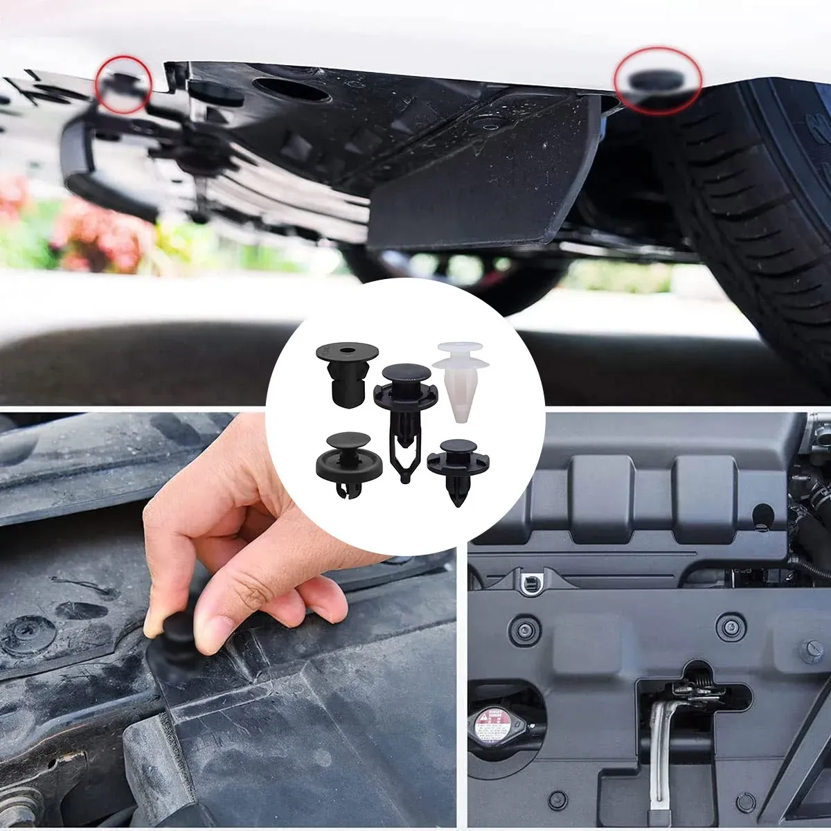 100pcs Car Trim Clip Set PP Push Rivets for Toyota Lexus Bumper Fender Repair โ image 6