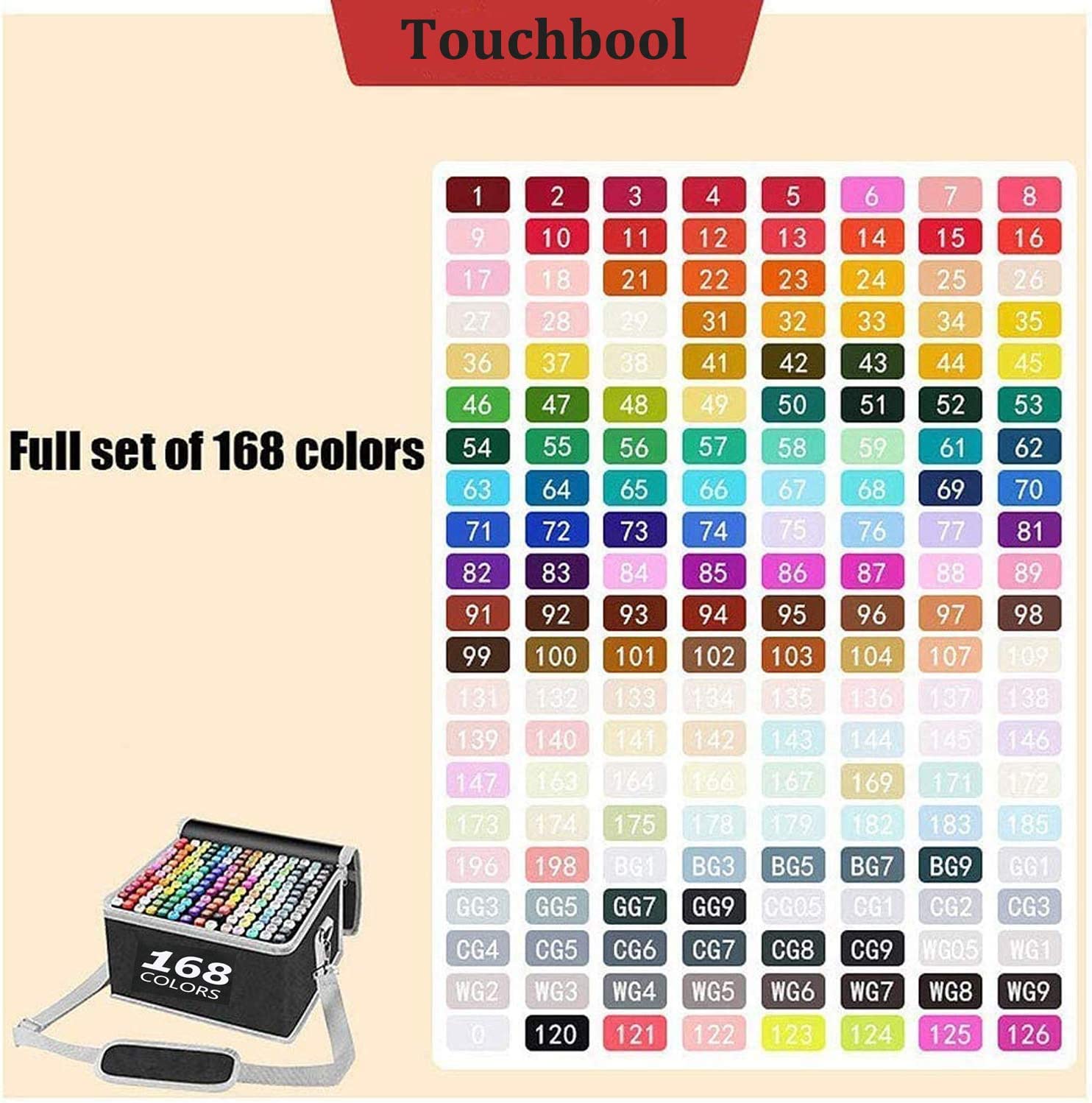 168 Colours Graffiti Pen Permanent Marker Pens Set for Adults and Children โ image 2