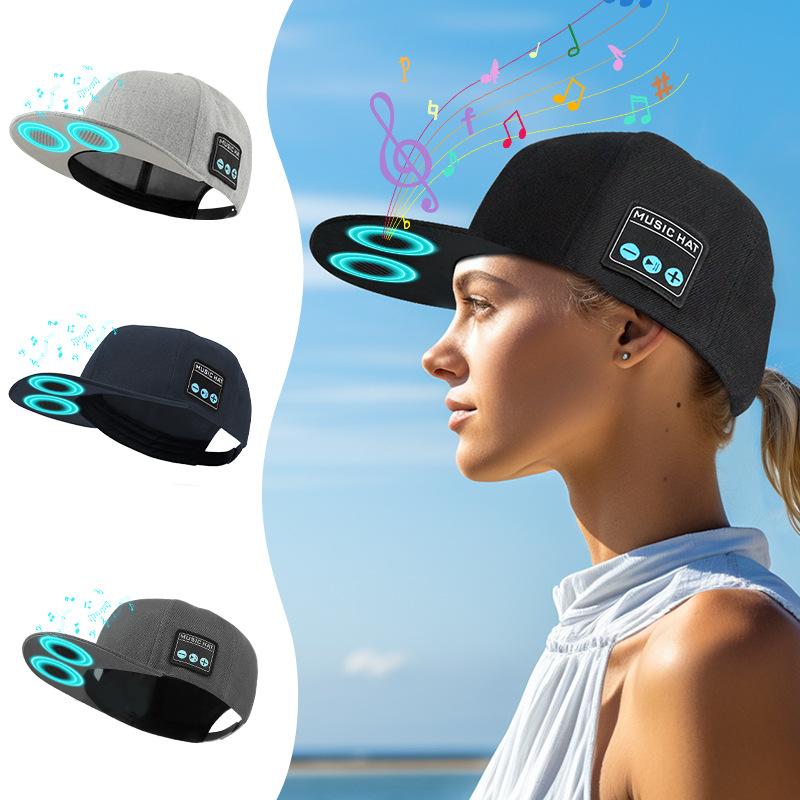 Dark Blue Wireless Bluetooth Hat - Sports Cap with Dual Speakers, Bluetooth 5.4,Outdoor Music Hat for Running,Jogging,and Sports — image 4