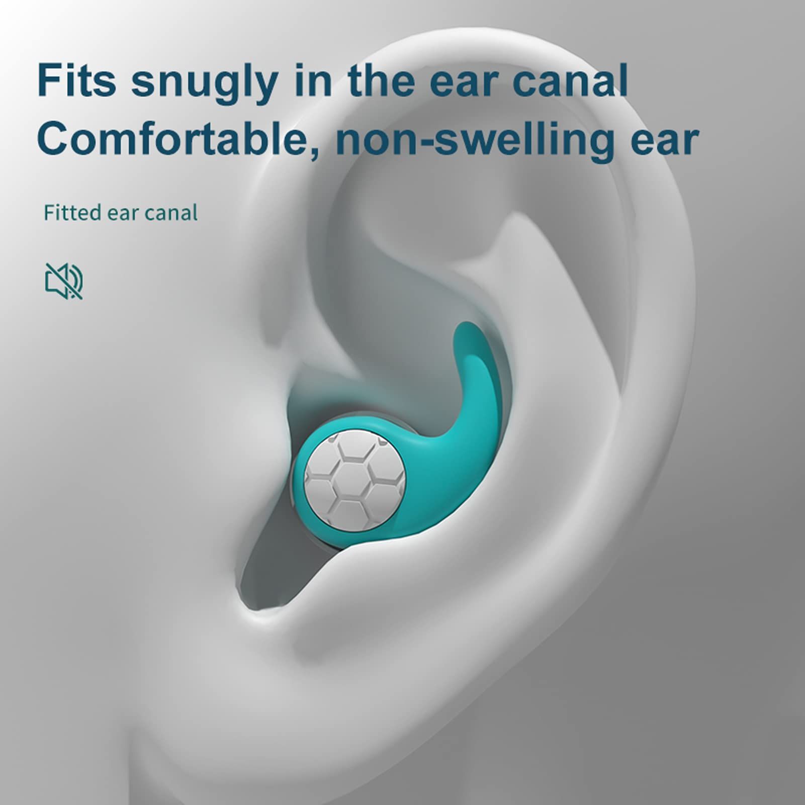 Ear Plugs for Sleeping Noise Cancelling Silicone Ear Plugs for Swimming, Soft Waterproof Ear Plugs for Sleeping, Quiet Studying โ image 2