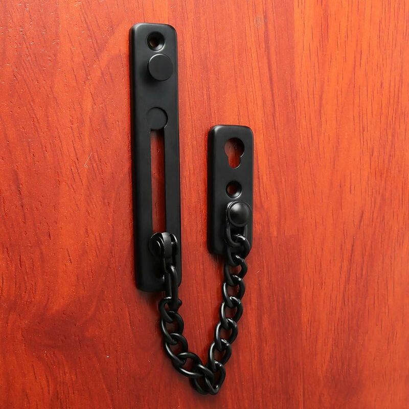 Security Door Chain Narrow Door Limiter Spring Loaded Anti-Theft Door Lock With Screws For Home Internal Door โ image 2