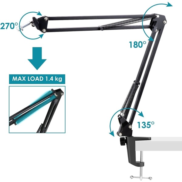 HyperX QuadCast S Microphone Stand Professional Condenser Mic Holder — image 4