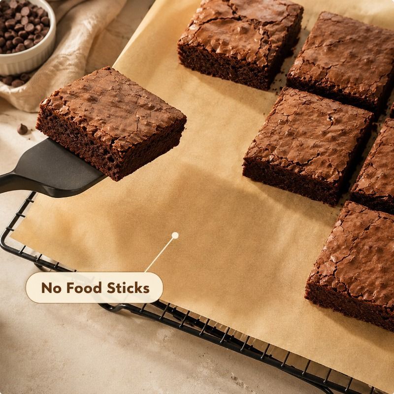 Baking Paper Parchment Paper Non-Stick Baking Sheets 100-Piece Baking Paper - Original wood color - Size 50-70CM