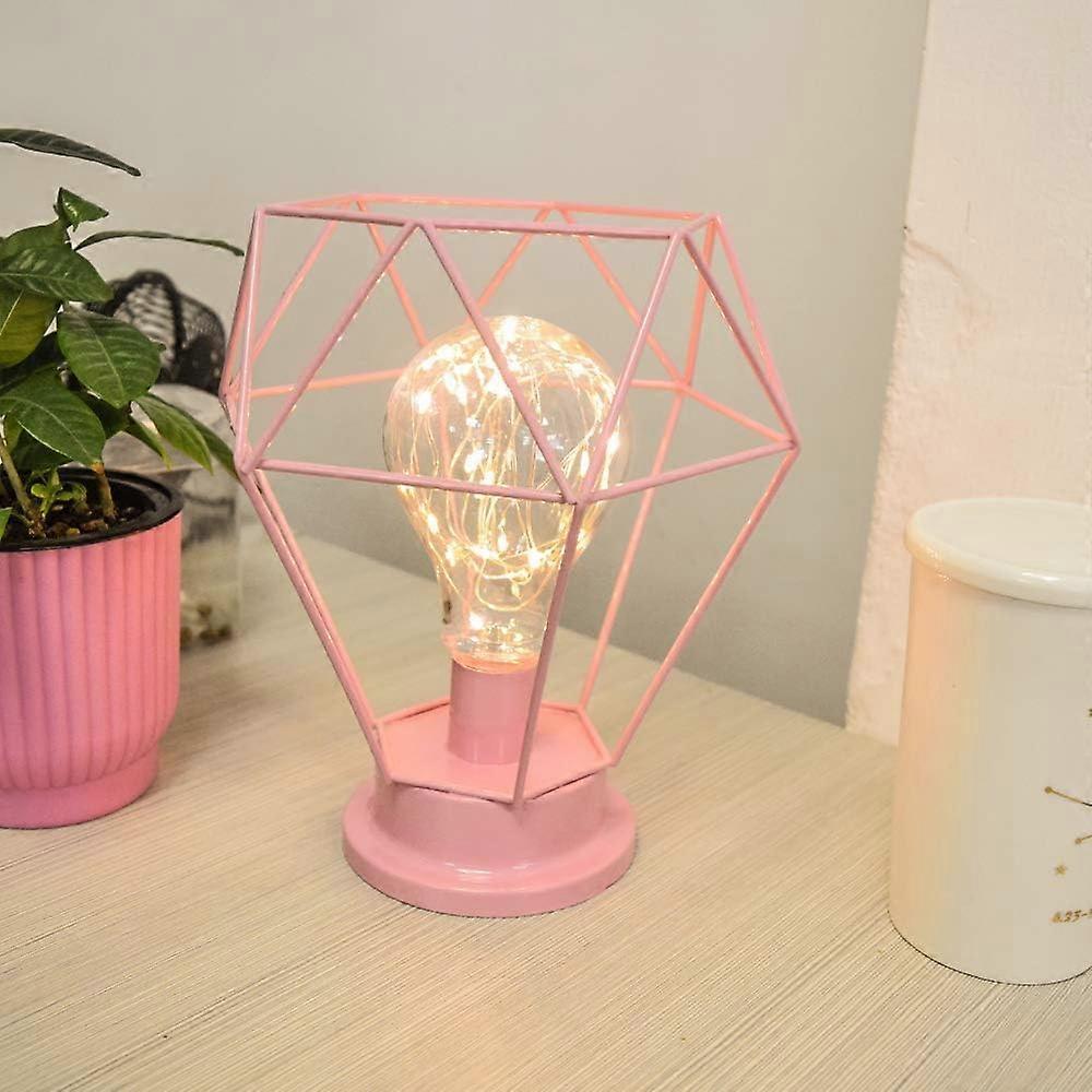 Desk Lamps Bedside Lamp Diamond Table Lamp Made of Nordic Wire Decorative USB LED Desk Lamp Battery-operated — image 2