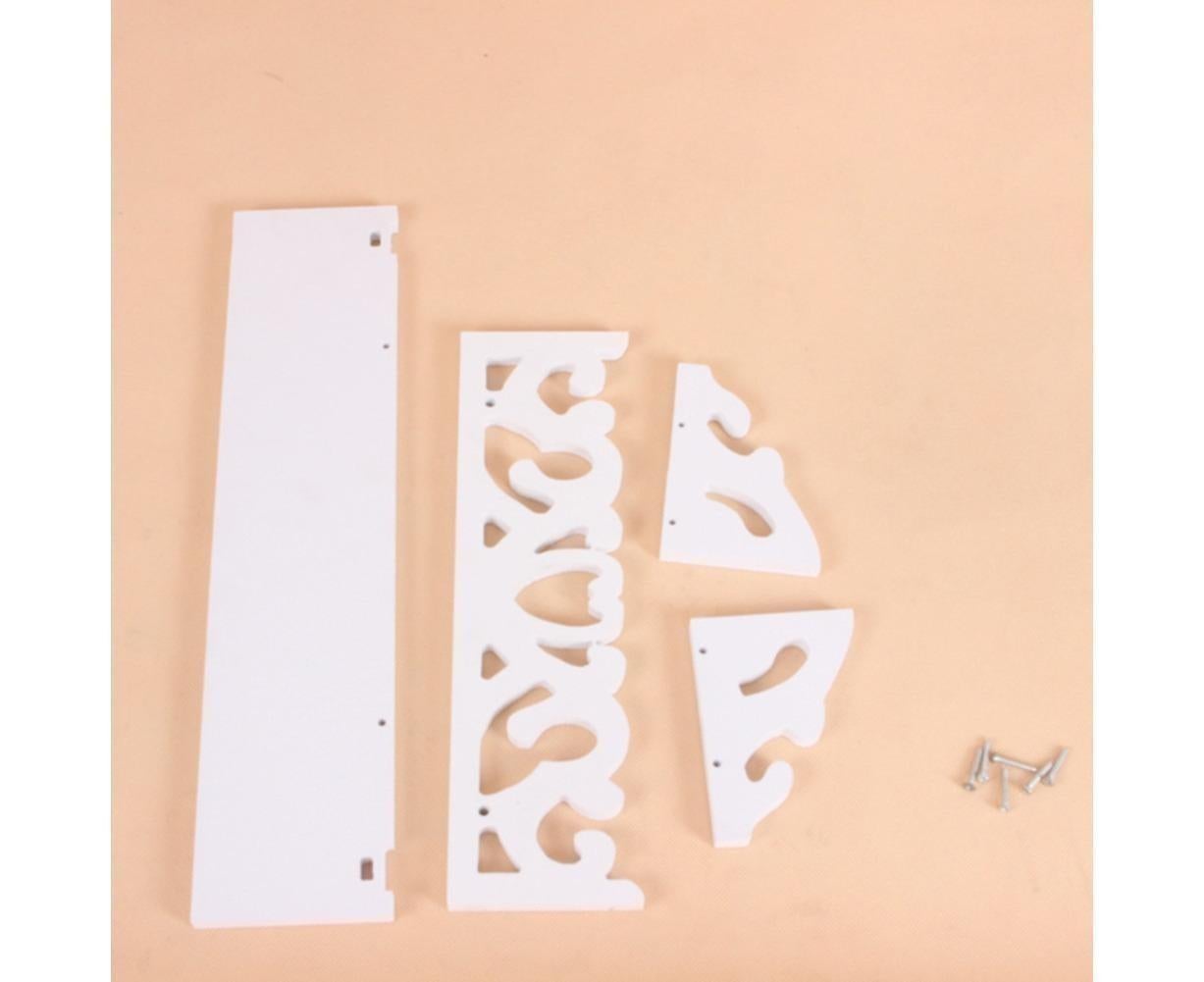 Modern White Floating Wall Mounted Display Storage Shelf Home Living Room Decor-White S — image 5