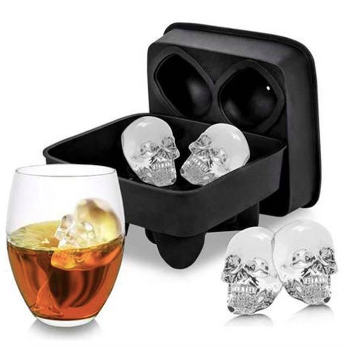 Skull Ice Mold, Chocolate Jelly Mold, Black — image 2