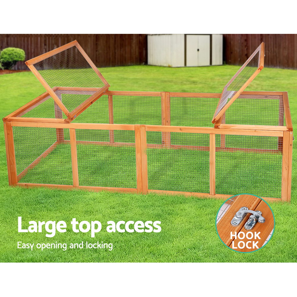 i.Pet Chicken Coop Rabbit Hutch 180cm Extra Large Wooden Chicken House Run XL Hen Cage — image 5