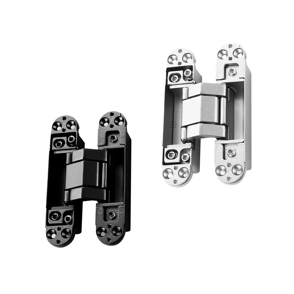 Hidden Invisible Door Hinge Concealed 3D Hinge Heavy Duty for Doors and Cabinets - Black β image 3
