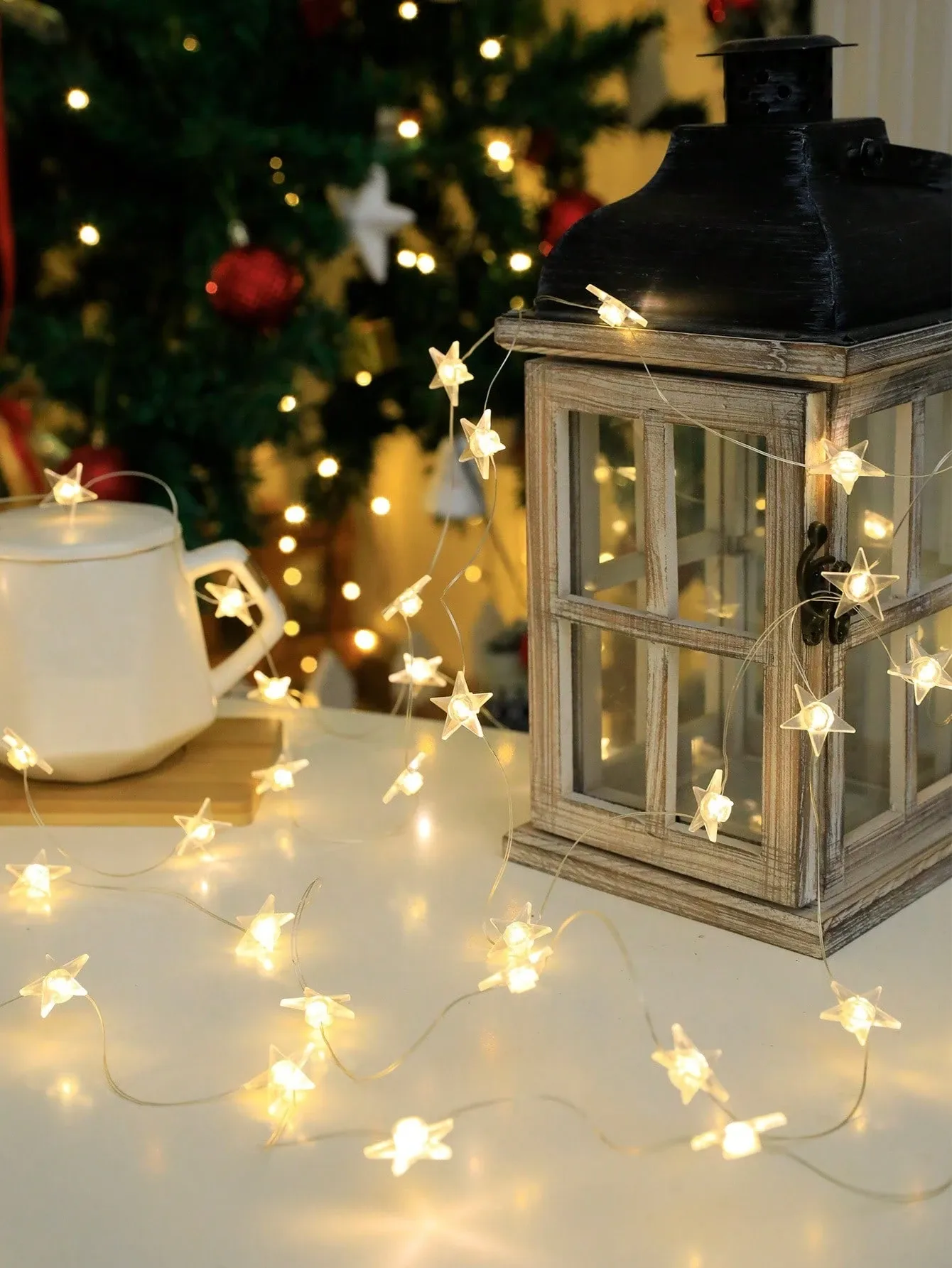1PC LED Starry Night String Lights – 1/2/3M 10-30 Battery model LEDs Starry Sky Effect Decorative Lights for Bedroom, Baby Room, Weddings, Indoor/Outdoor — image 3