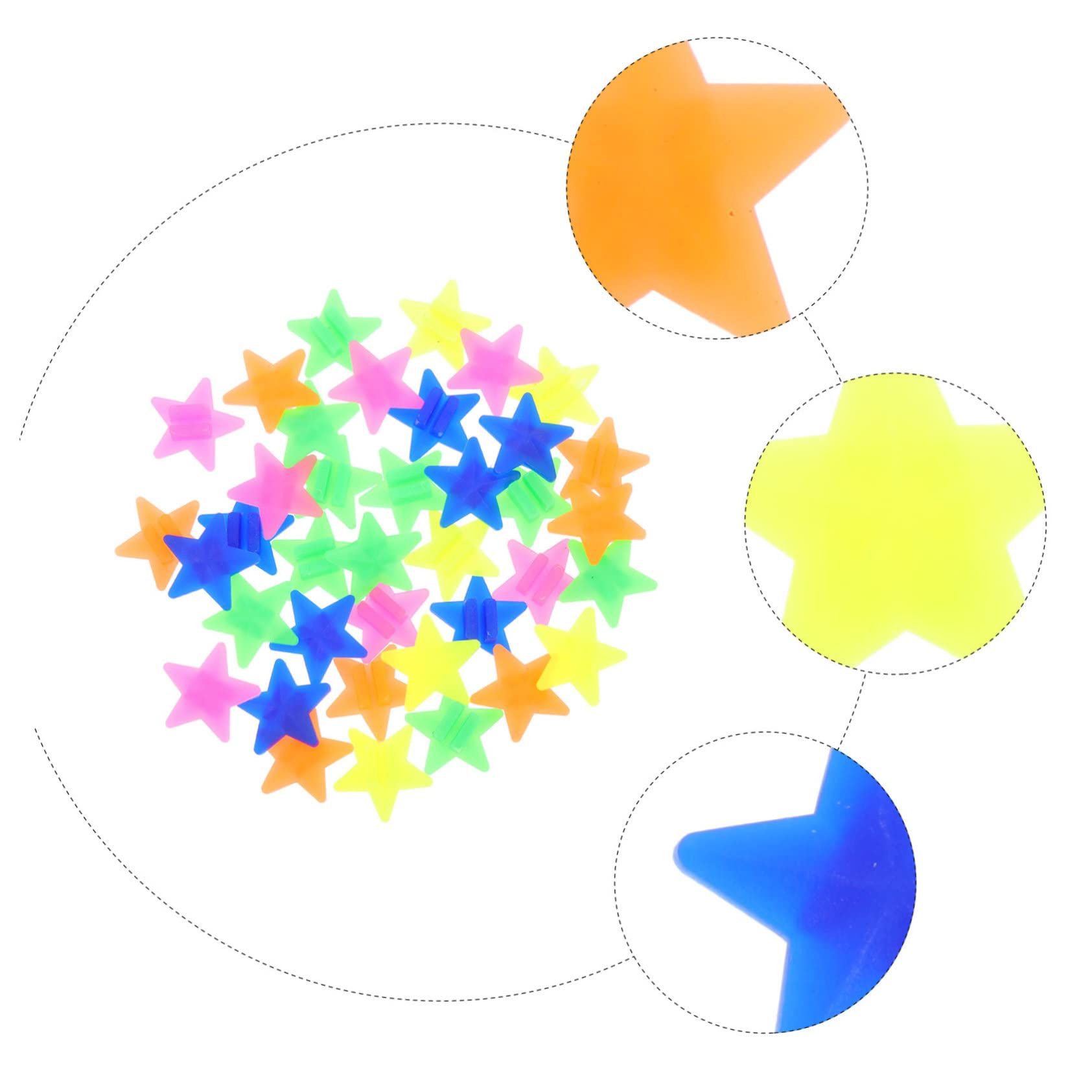 72pcs Spoke Decorative Beads Bike Wheel Spoke Beads Kids Bike Reflector Bikes Beads Luminous Bike Decoration Beads โ image 3