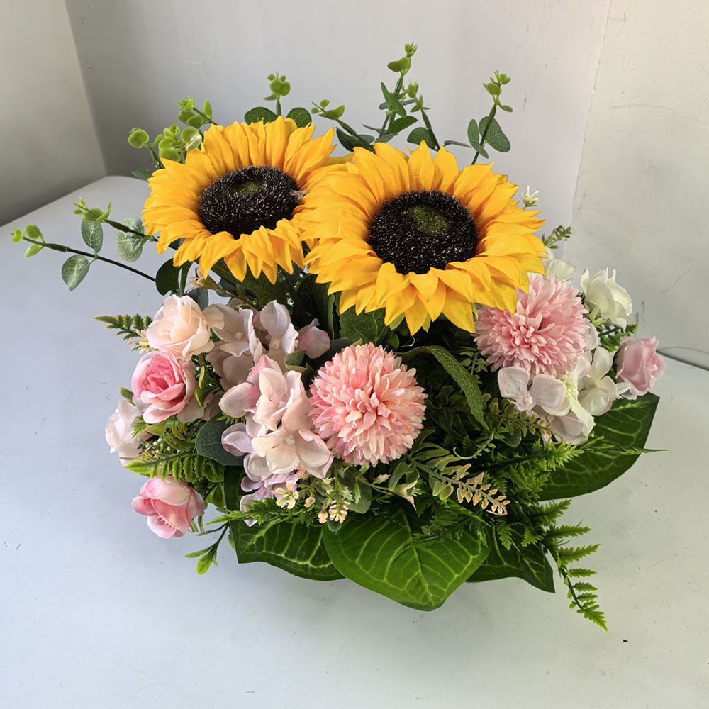 Artificial Lily Floral Arrangement Home Decor Garden Decor Australian Home - Multi-color - Size 7