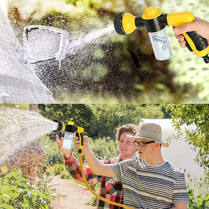 Garden Watering Gun, Watering Gun Watering Can With 8 Watering Modes, Built-In Soap Dispenser For Car Washing, Garden — image 4