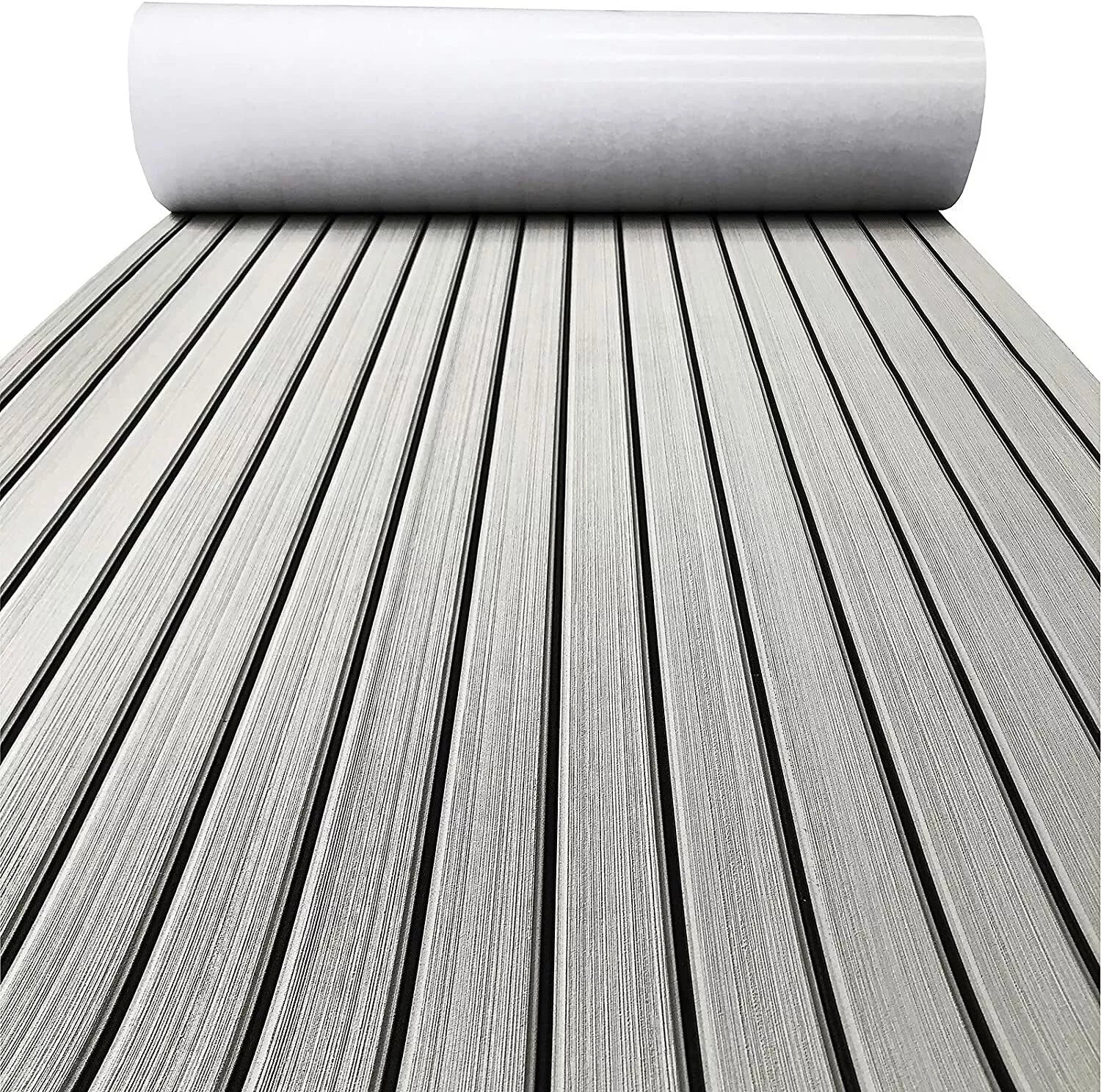 EVA Boat Flooring Mat Foam Boat Decking Faux Teak Marine Mat Boat Carpet Sea Deck Marine Flooring for Motorboat RV Yacht Kayak Surfboard 240cmx90cm — image 3