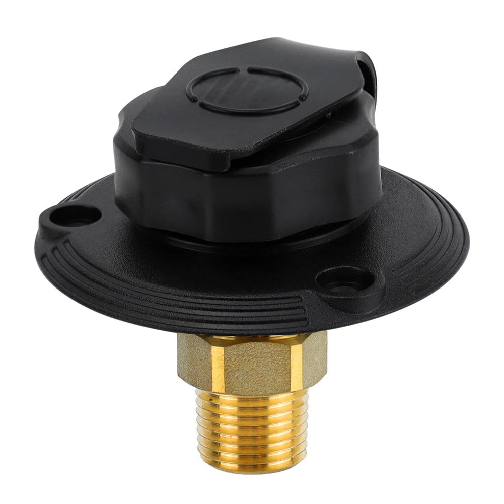 Rv City Water Inlet With Check Valve 3/4 Nh Female To 1/2 Npt Male With Dust New — image 2