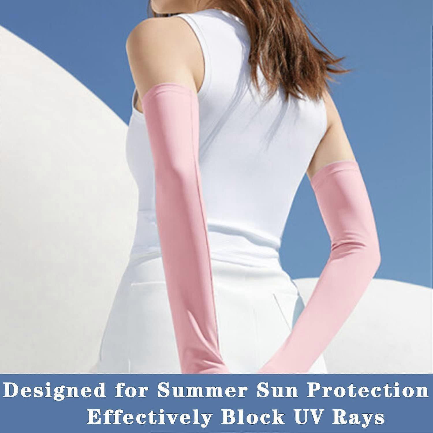 2 Pairs Cooling Arm Sleeves Anti-UV Cycling Driving Sports Use — image 2