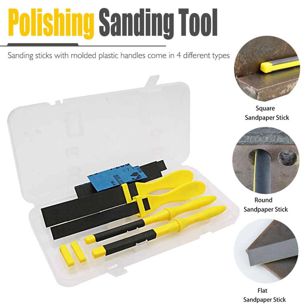 Hand Polishing Tool Threaded Rod Tensioners Wooden Sandpaper Holder Shelf Glass Plate Sandpaper Round — image 3