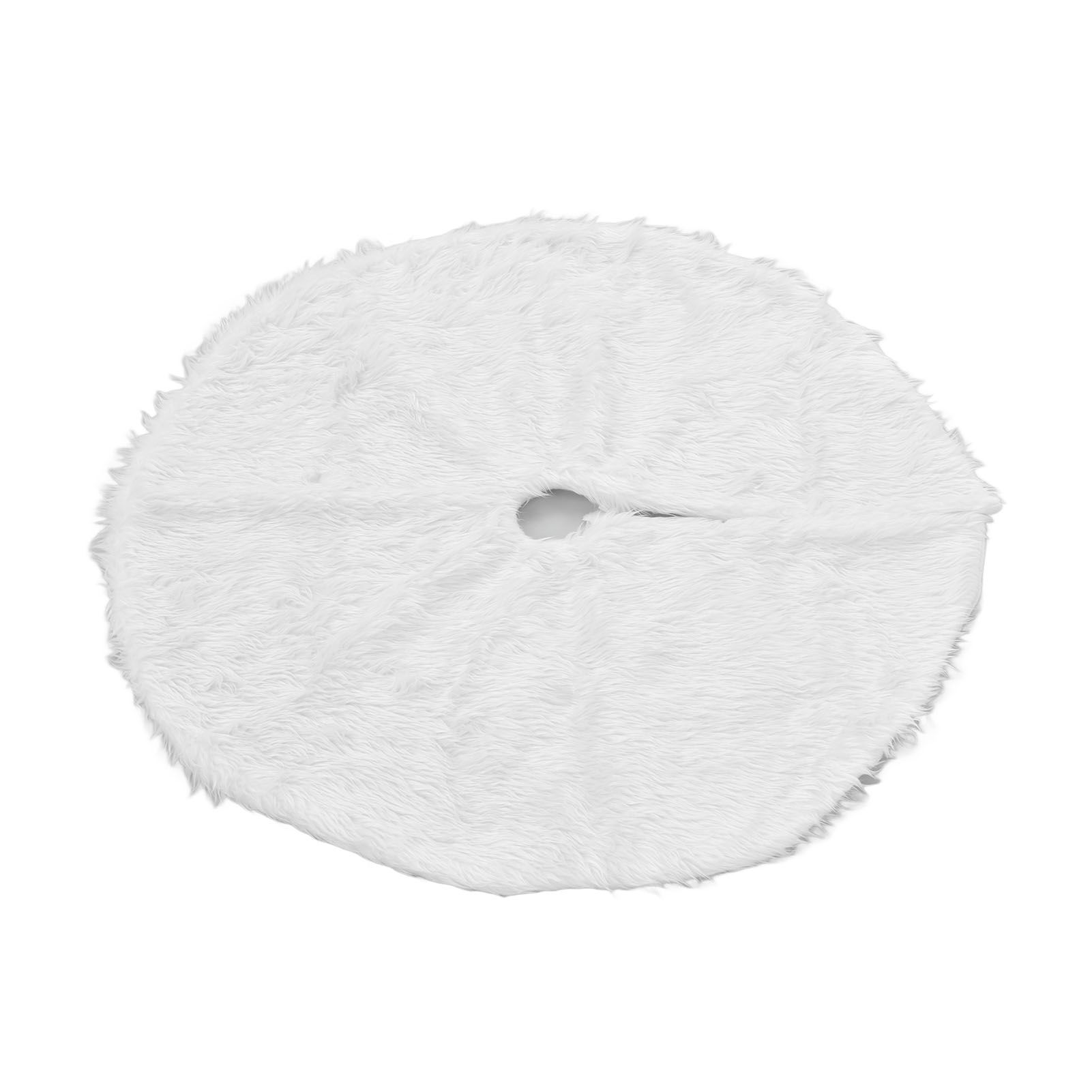 Christmas Tree Skirt Snowy White Christmas Tree Mat for Xmas Festive Holiday Party Decoration Ornaments โ image 4