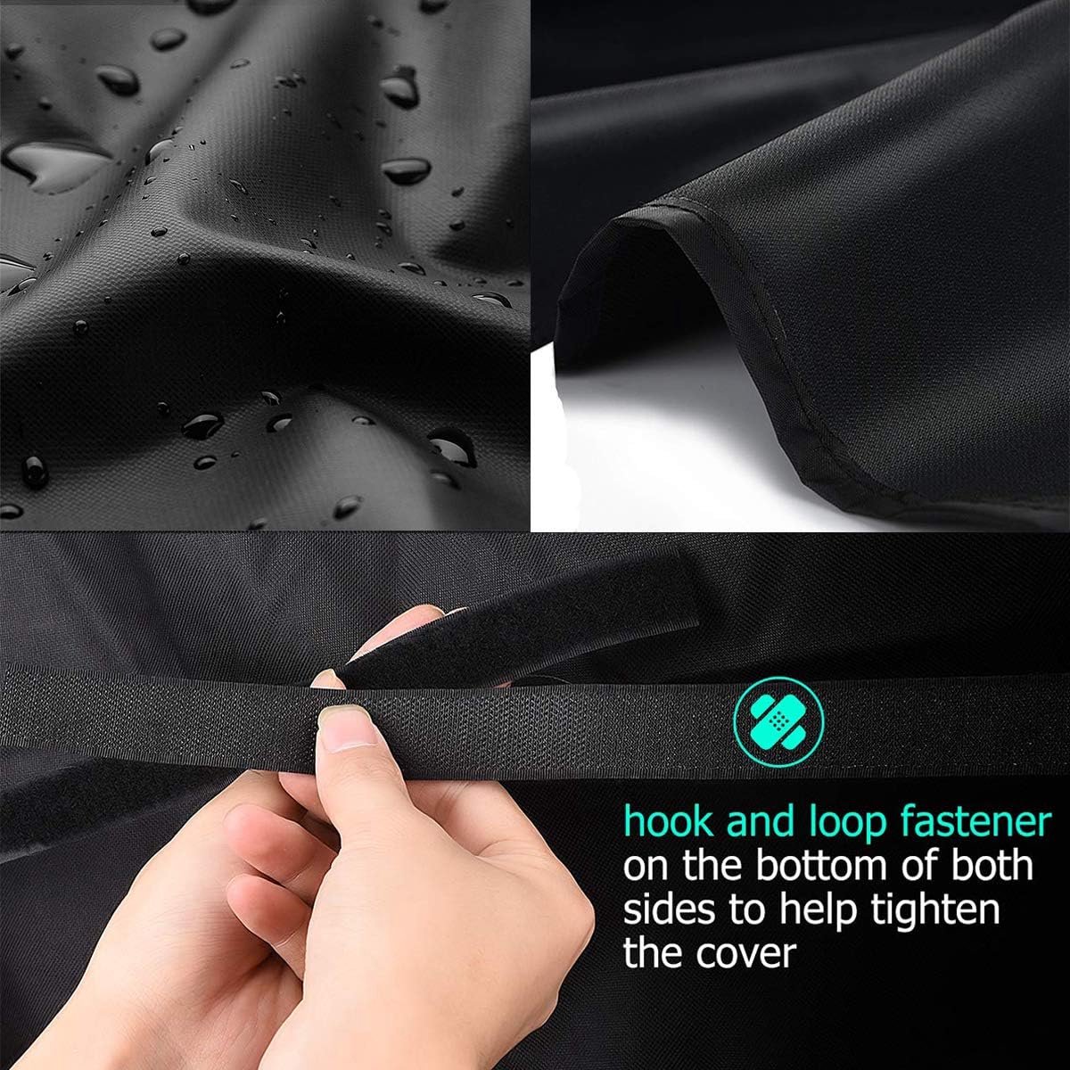 BBQ Cover 420D Oxford Fabric Barbecue Protective Tarpaulin Shockproof UV-Resistant and Waterproof (152 × 76 × 121 cm) — image 5