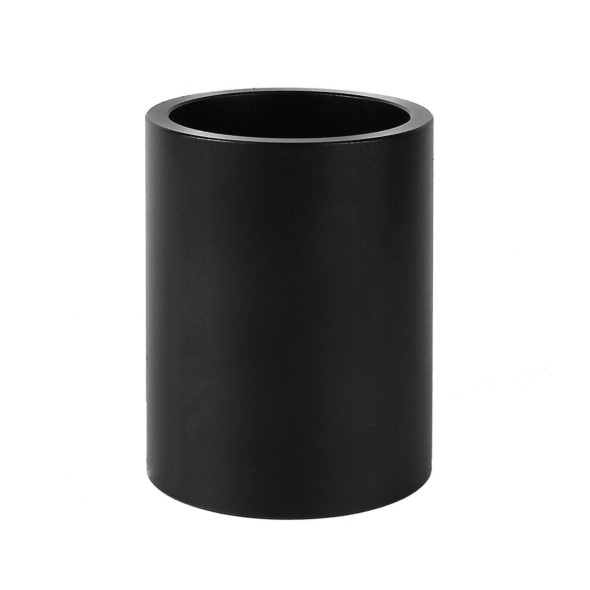 Metal Pen Holder Aluminum Pencil Holder for desk, Round Desktop Organizer and Black Pencil Cup for Office, School, Home and Stationary Supplies(Black)