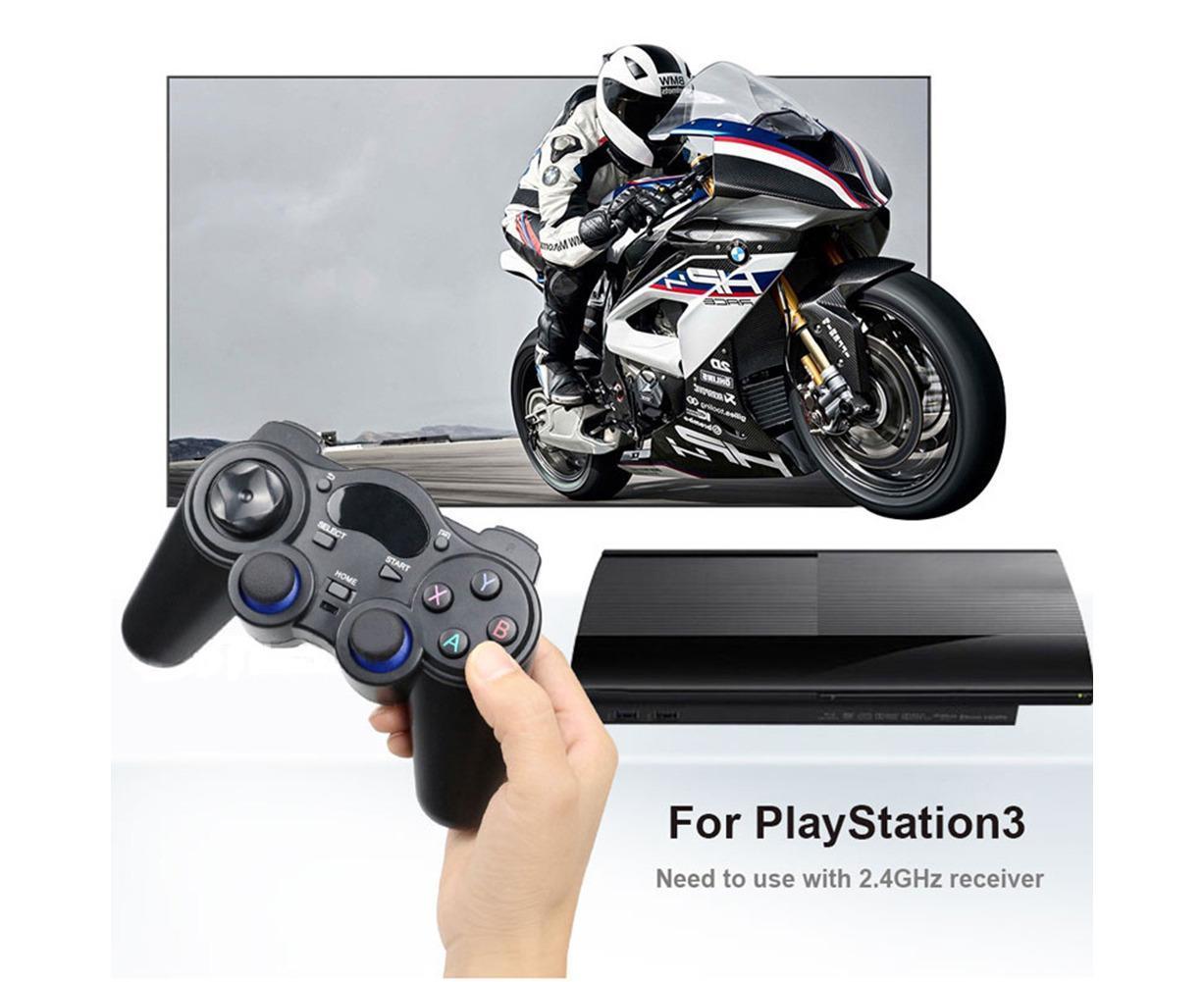 2.4G Wireless Gamepad with OTG Converter and Mobile Phone Holder for PS3 Phone Black — image 5