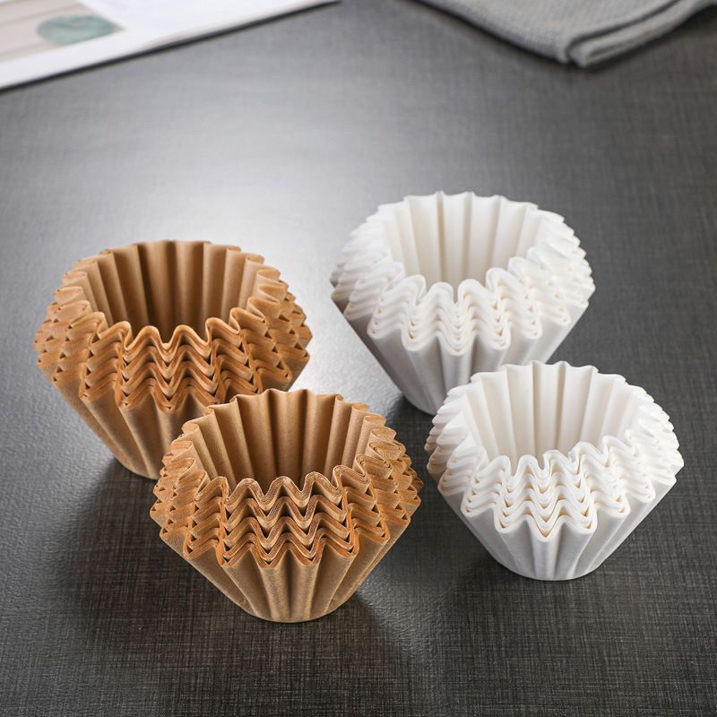 2pc White Disposable Cup Coffee filter paper drip type hand brewed coffee filter paper cake bowl cup โ image 3