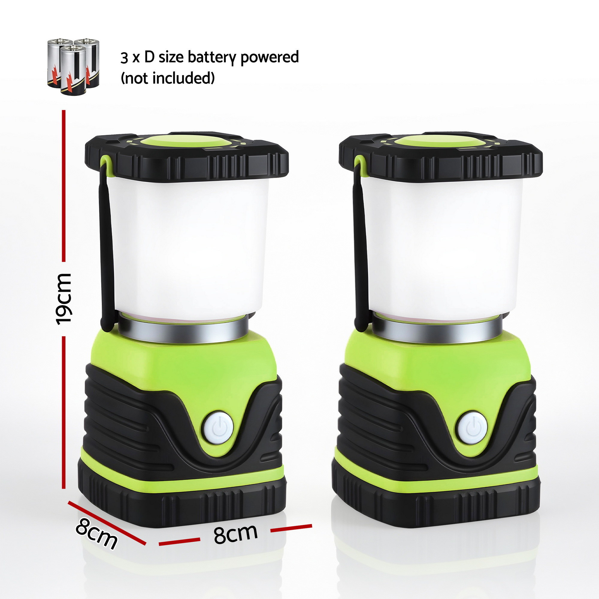 Weisshorn 2-Pack LED Camping Lanterns, 1000LM Super Bright Waterproof Portable Emergency Tent Lights — image 2