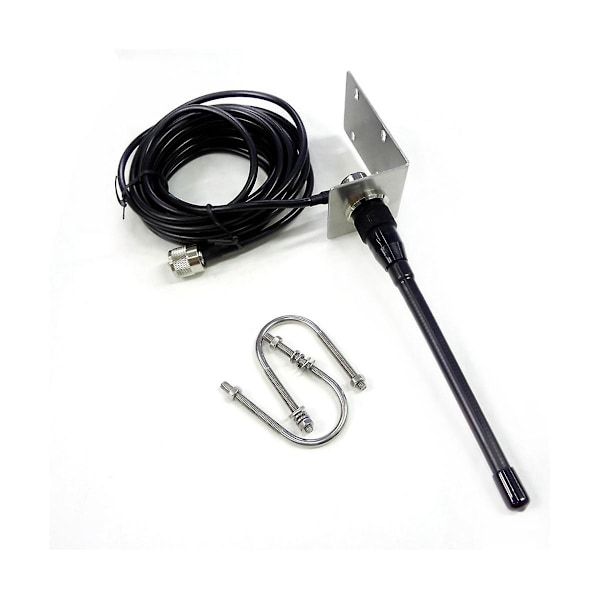 VHF Marine Antenna 156-163MHz Waterproof Rubber Mast Antenna With 5m Rg-58 Cable For Boat Sailboat Y, Stainless Steel + Rubber material — image 3