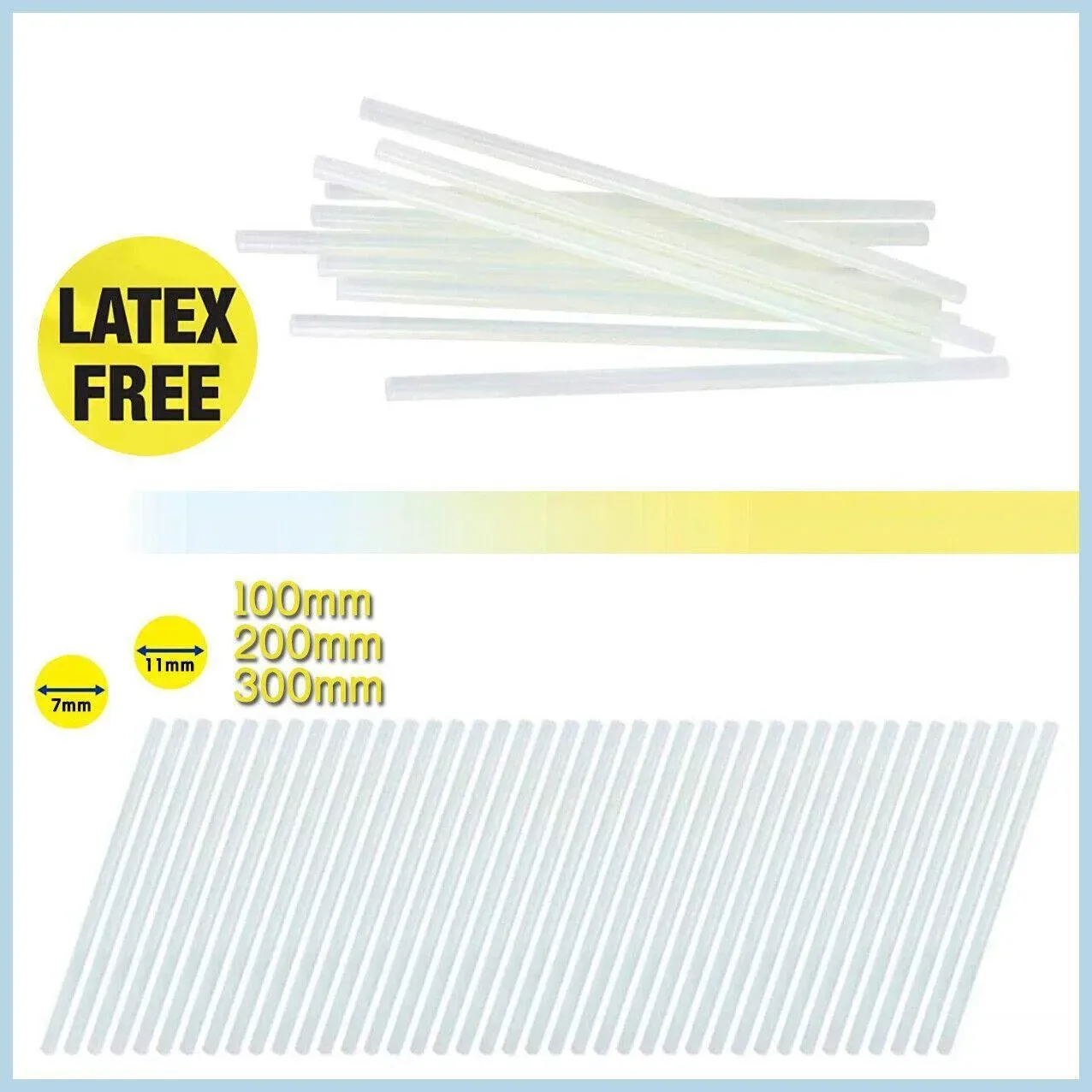 Clear Hot Melt Glue Sticks Adhesive Craft Stick for DIY Glue Tool 7mm 11mm - 11mm x 100mm 10pcs โ image 3