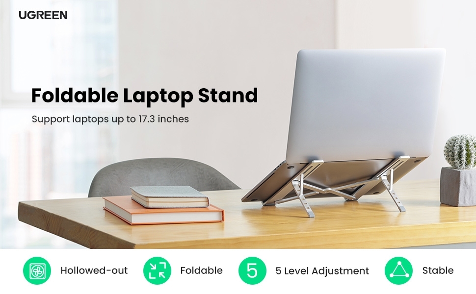UGREEN 90312 Foldable Laptop Stand (Space Gray) โ image 2