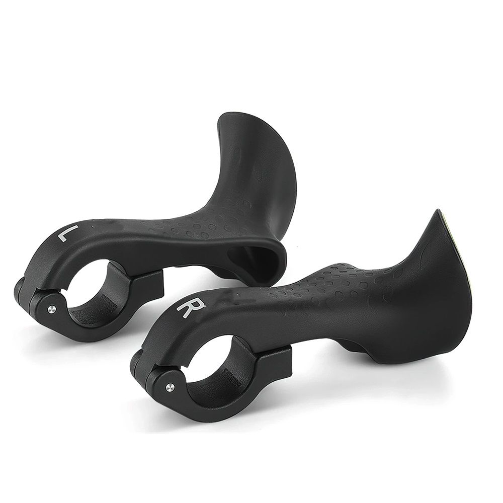Bike Handlebar Ends Ergonomic No-Slip Mountain Bike Road Cross-Country Bicycle Handlebar Extender Bar Ends Suitable for 21.8-22.2mm Handlebar