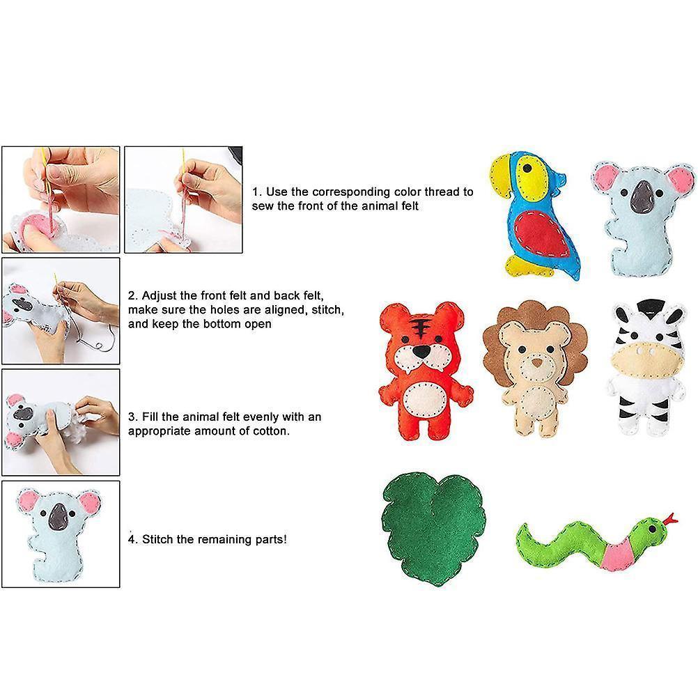 Felt Animal Sewing Kit - DIY Hand Sewing Craft Kit โ image 3