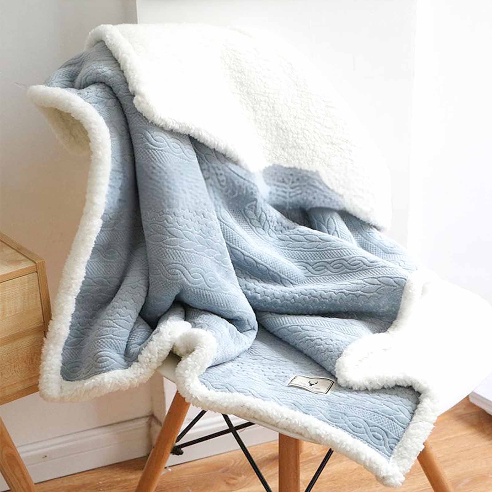 Double-Sided Wearable Blanket, Ultra Soft Flannel Shawl Blanket, Reversible Blanket for Women and Men, Throw Blanket for Home, Travel, Warm Present (31.5×47.2 — image 6