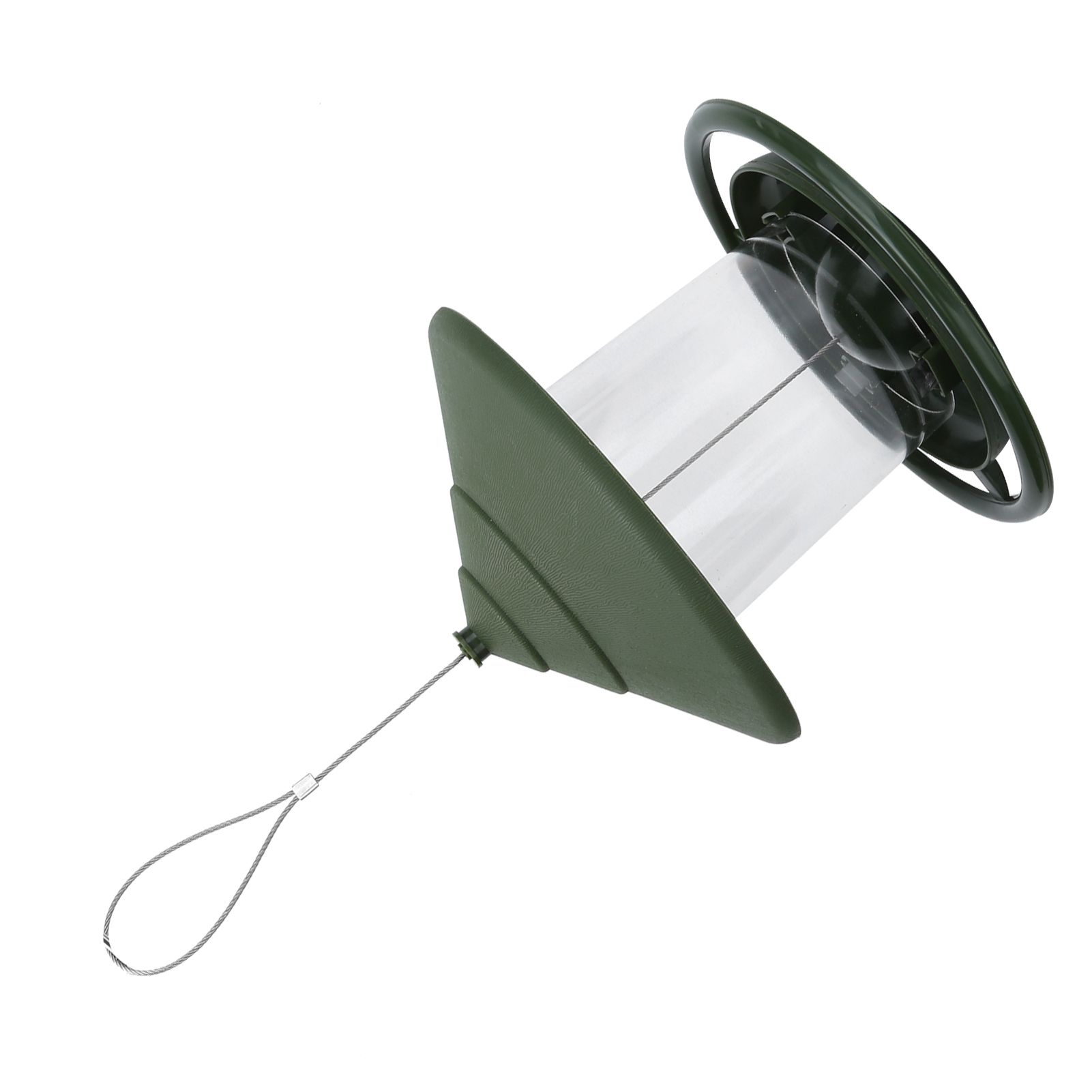Outdoor Hanging Bird Feeder Plastic Food Container Birds Feeding Tools for Garden Yard — image 5