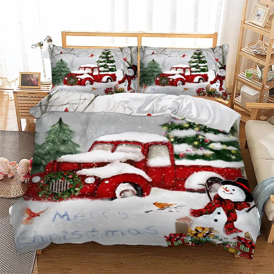 Elegant Touch Solid Color Duvet Cover Set - Easy Care-Queen — image 2