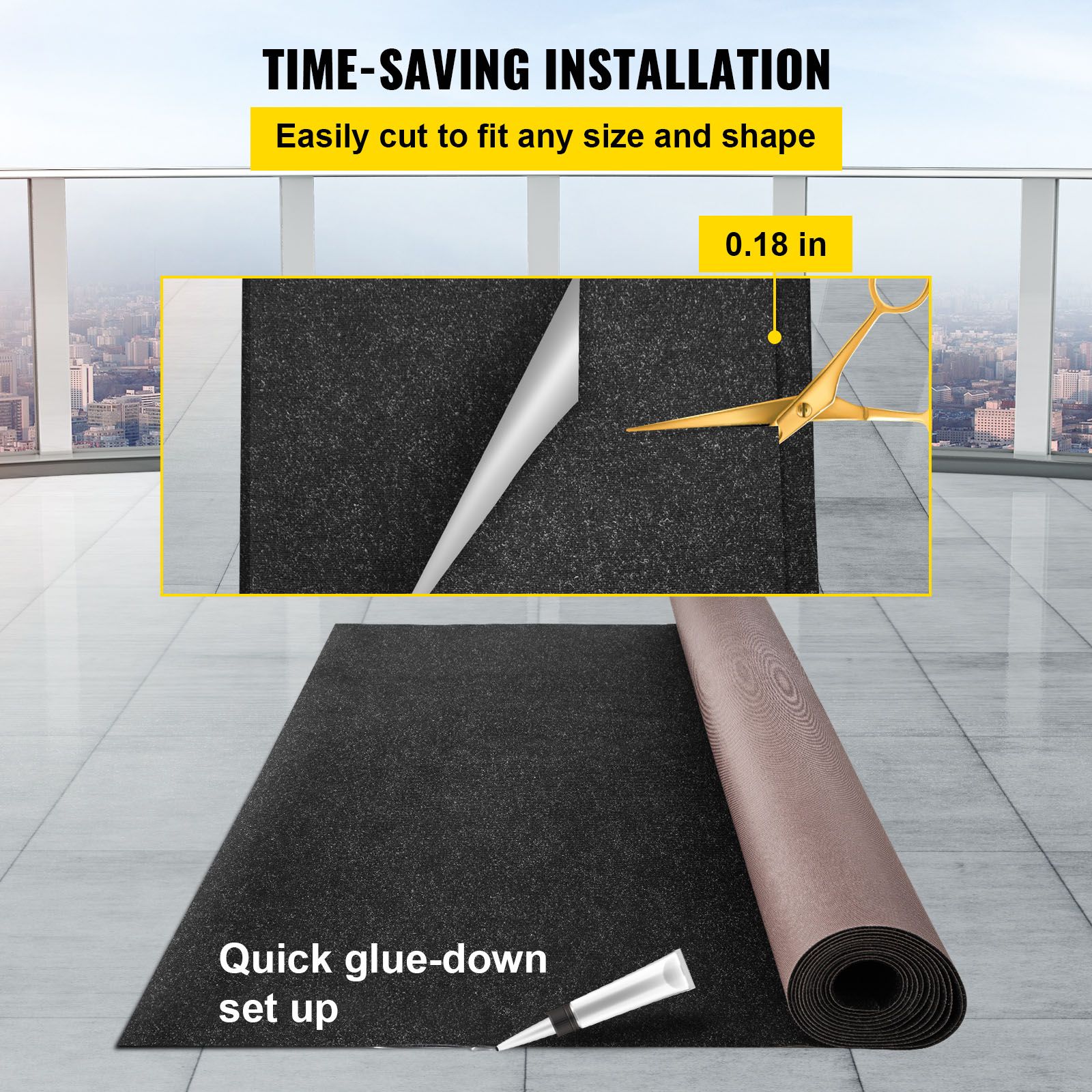 Indoor/Outdoor Marine Carpeting with Water-proof TPR Backing — image 5