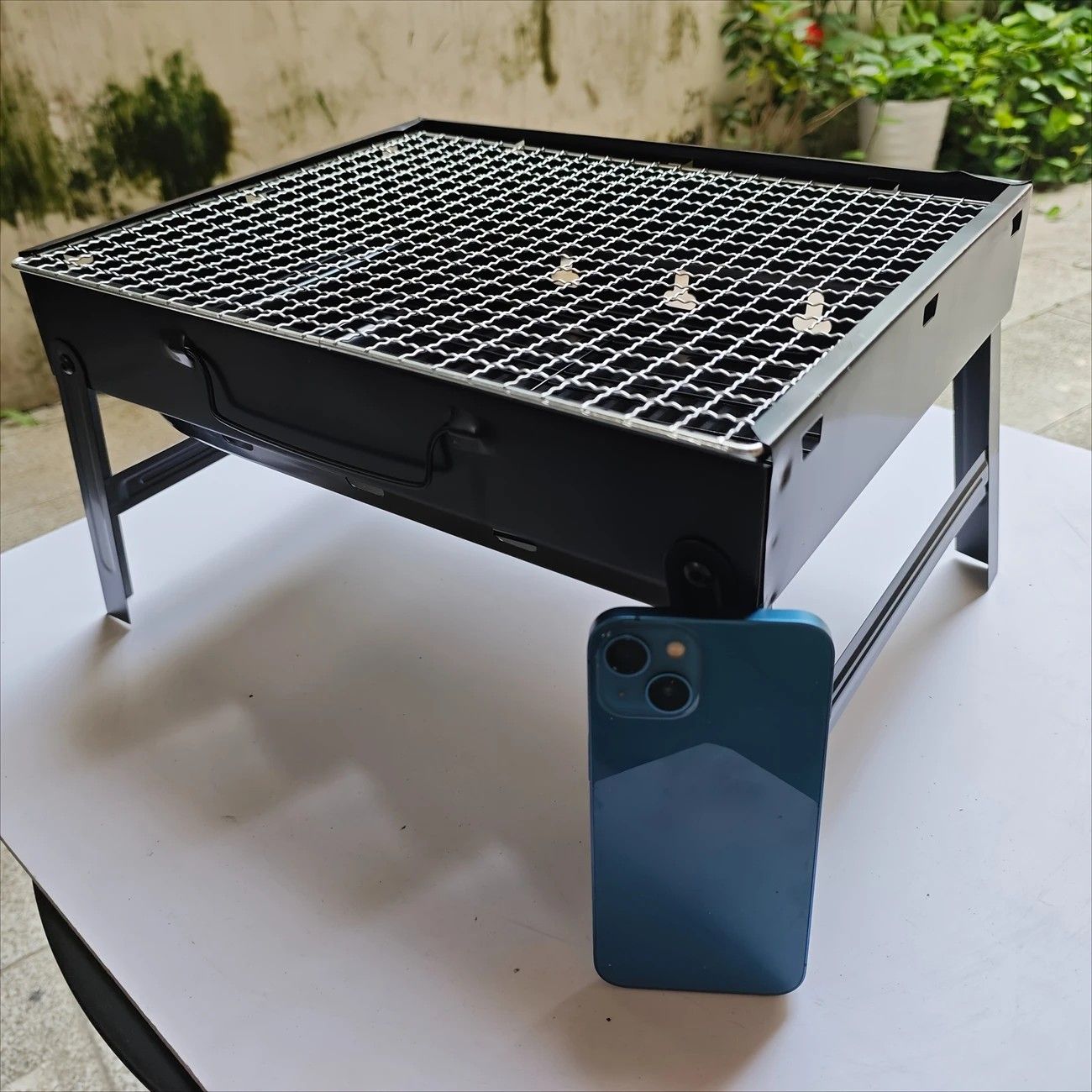 Weekend Essential Portable Foldable BBQ Grill Home & Camping Heavy Duty Steel No Assembly Required(Xiaoheigang) — image 2