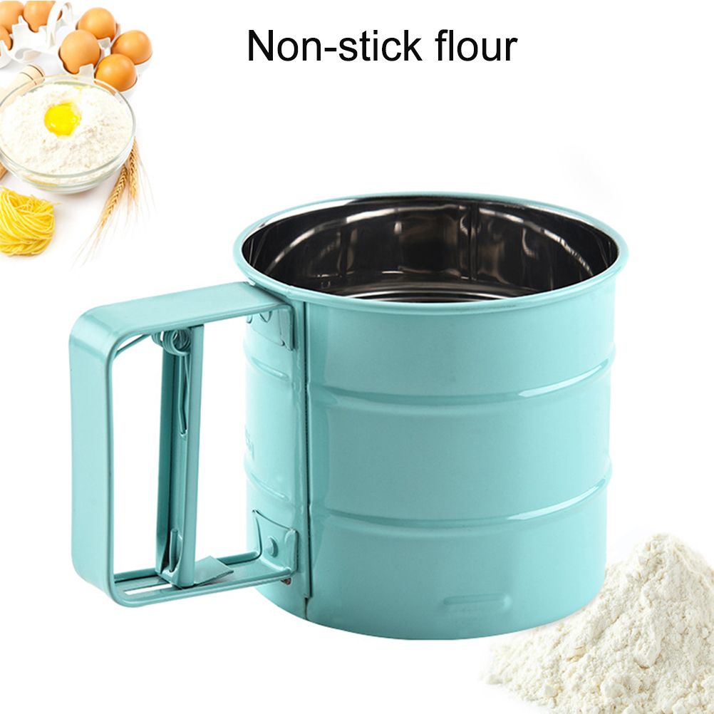 Handheld Flour Sieve Kitchen Semiautomatic Flour Sieve Cup Baking Tool โ image 6
