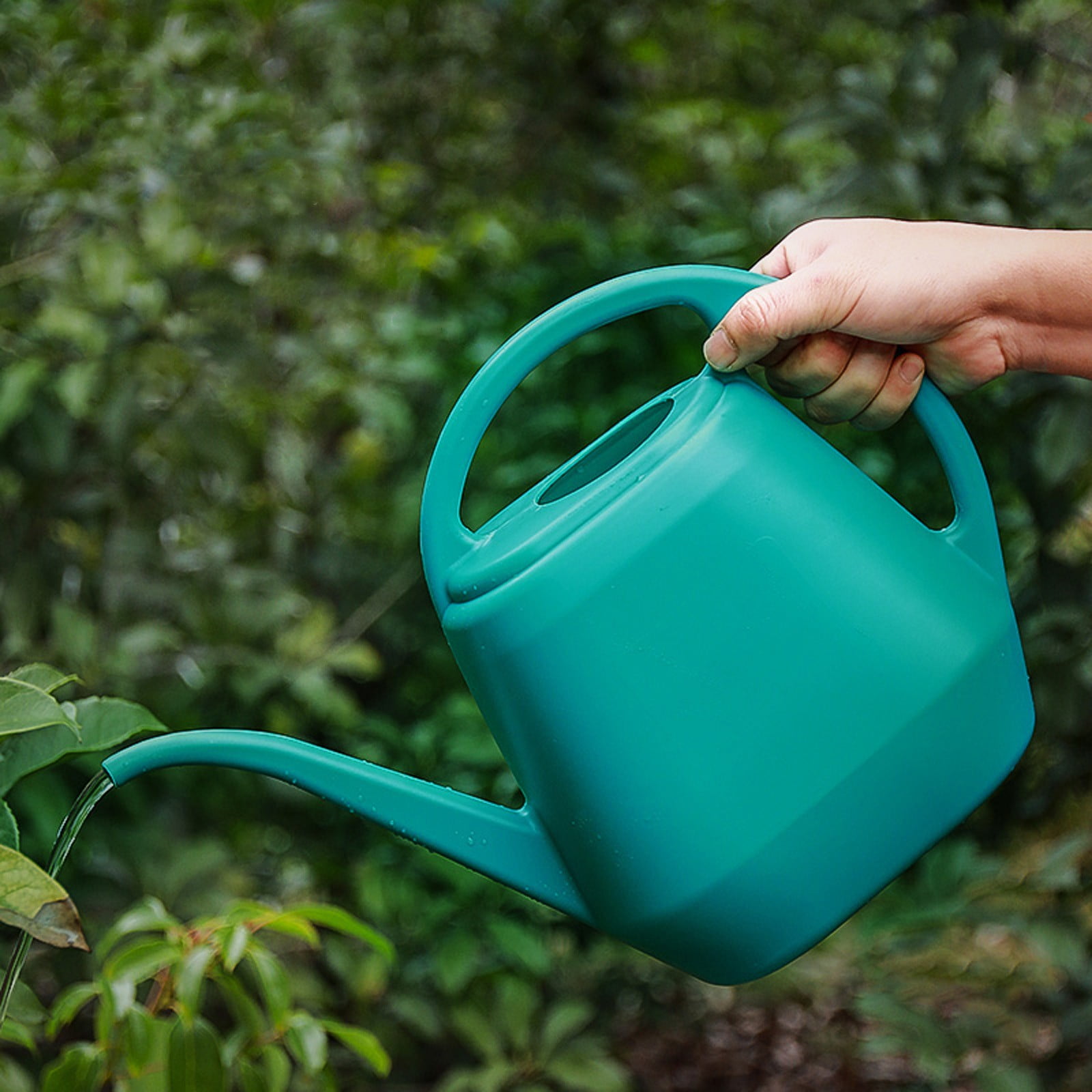 4L Large Capacity Long Spout Watering Can 4L Large Capacity Long Mouth Watering Pot Household Plastic Garden Tools Watering Pot F — image 2