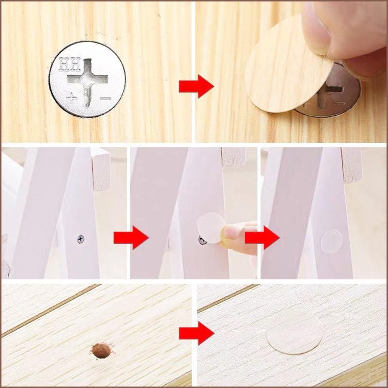 54 X Self Adhesive Decorative Screw Cover Caps Holes Cams Furniture Kitchen 20mm - PC 103 — image 4