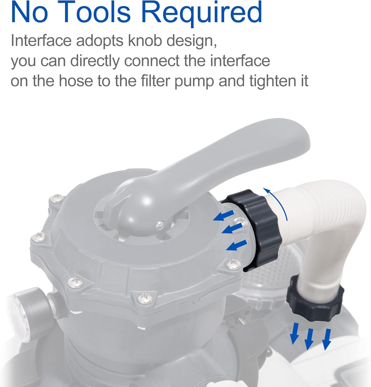 15.8" Pool Pump Replacement Hose- Salt Water Pump Hose for Above Ground Pool- Pool Sand Filter Pump Hose for Filter Pump and Saltwater Systems — image 5