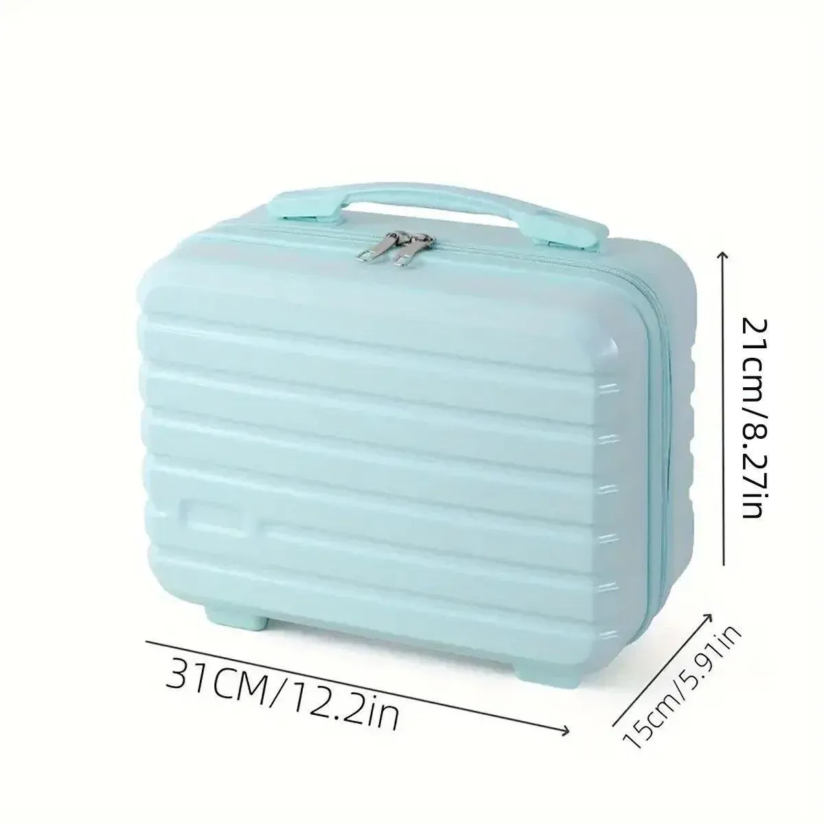 Portable 14 Inch Suitcase Mini Small Travel Storage Hand Gift Box - White — image 4