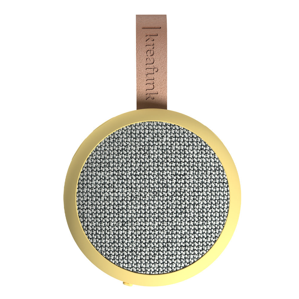 Kreafunk Ago 2 Fabric Bluetooth Speaker - Soft Yellow — image 4