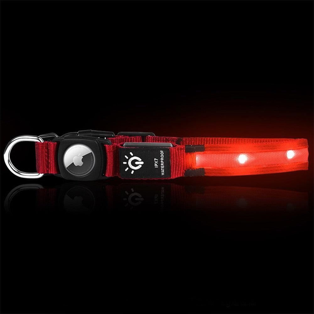 Luminous LED Pet Dog Collar Light-up USB Rechargeable Dog Collar Red - L — image 5