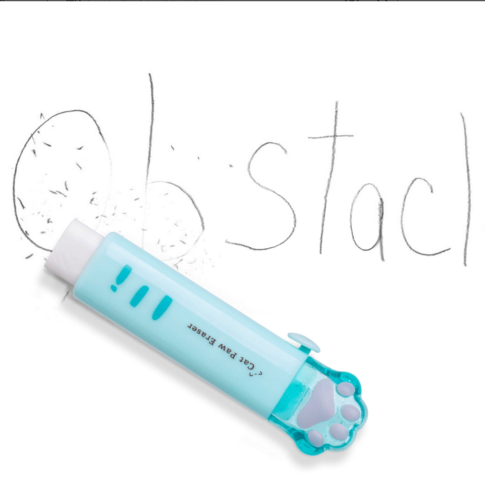 Erasers for Pencils 2 Pack, Cute Pencil Erasers for Office, Erasers for Drawing Sketching Blue โ image 3