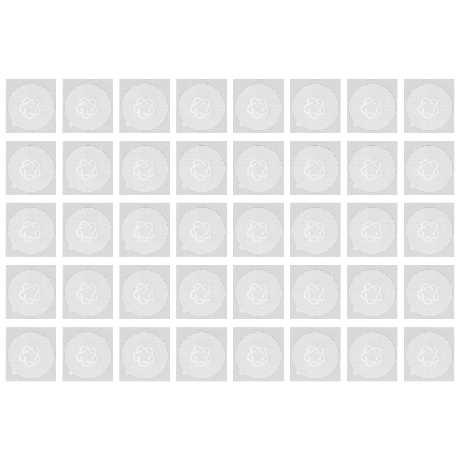 40PCS Coffee Aluminum Foils Lids Reusable Coffee Capsule Foil Sealing Stickers for Home Cafe