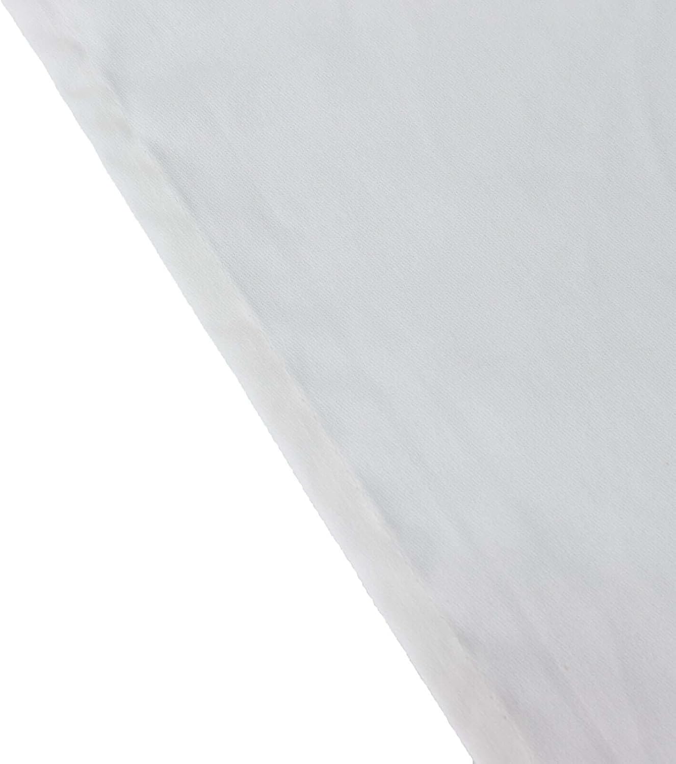 Efavormart White Cotton Blend Round Tablecloth 120" Seamless for 5 Foot Table with Floor-Length Drop — image 6