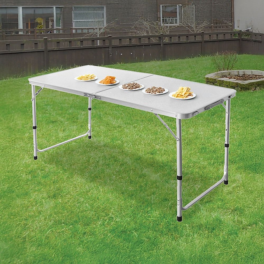 Aluminium Folding Table 120cm Portable Indoor Outdoor Picnic Party Camping Tables โ image 2