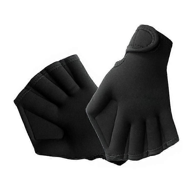 Swimming Training, Diving Equipment, Anti- Semi-fingered Gloves For Women And Boy Swimming Training Blue - L โ image 5