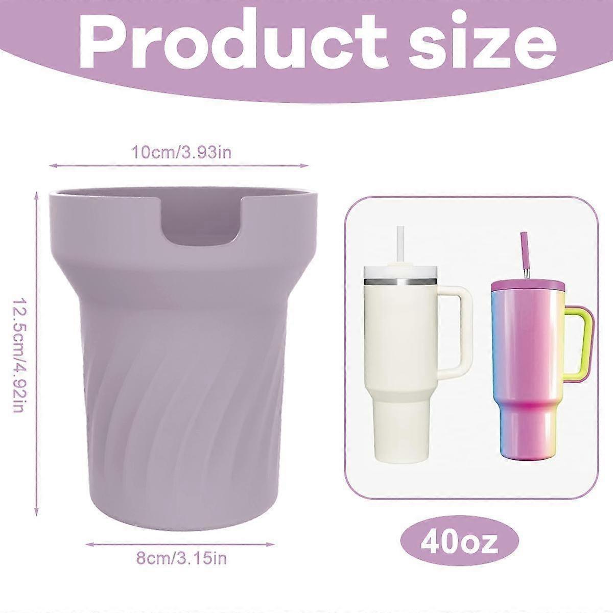 Silicone Boot for Stanley 40 oz Tumbler with Handle - Water Bottle Bottom Cover Fits Stanley Cup Accessories — image 2